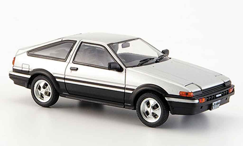 Toyota Trueno 1/43 Ebbro sprinter (ae86) grijs metallic zwart modelauto
