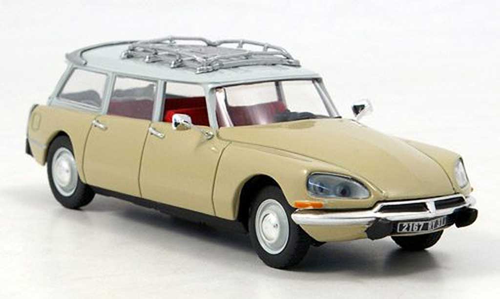 Citroen DS 23 1/43 Norev 23 Stationwagen beige/wit 1974 modelauto