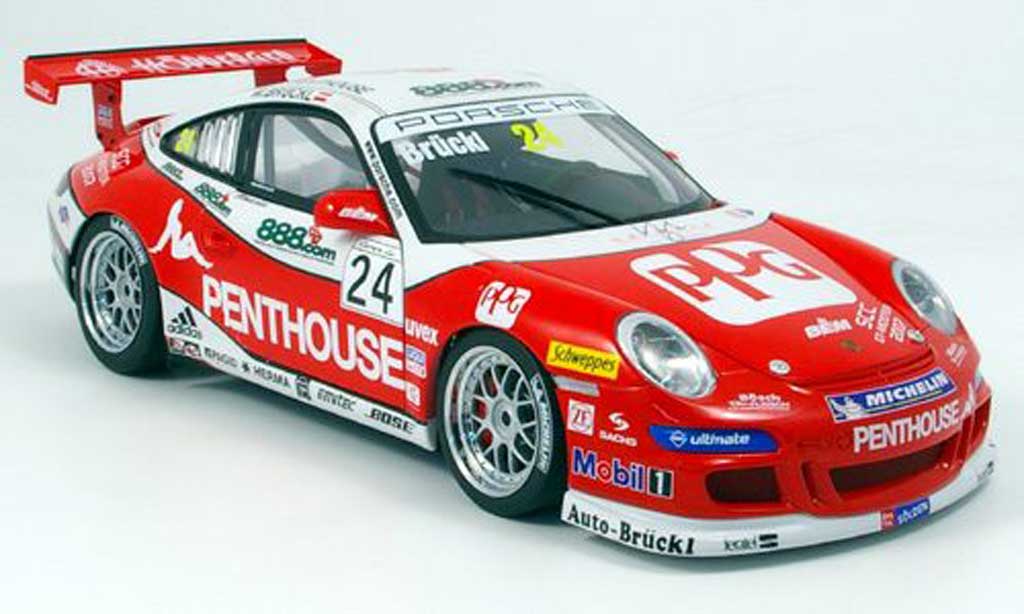 Porsche 997 GT3 CUP 1/18 Autoart GT3 Cup 2007 no.24 penthouse modelauto
