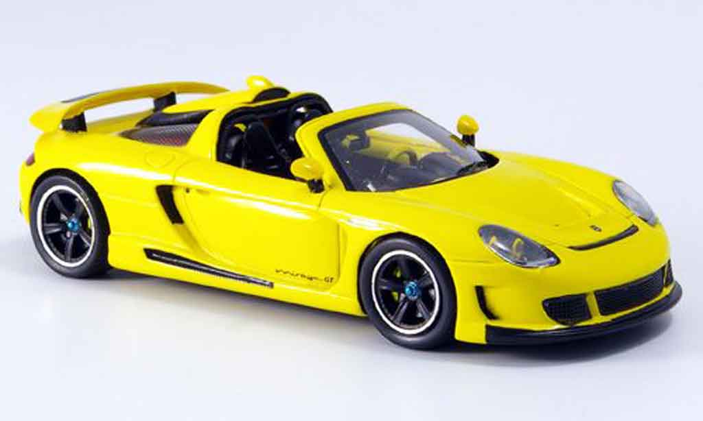 Gemballa Mirage GT 1/43 Spark GT geel 2007 modelauto