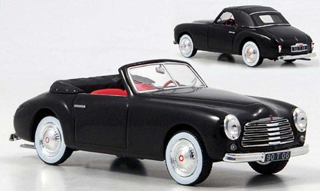 Simca 8 sport 1/43 Norev Cabrio zwart 1951 modelauto