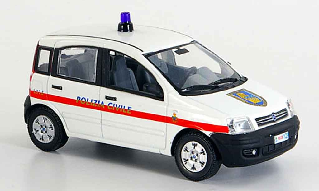 Fiat Panda 1/43 Norev politie Frankreich 2004 modelauto