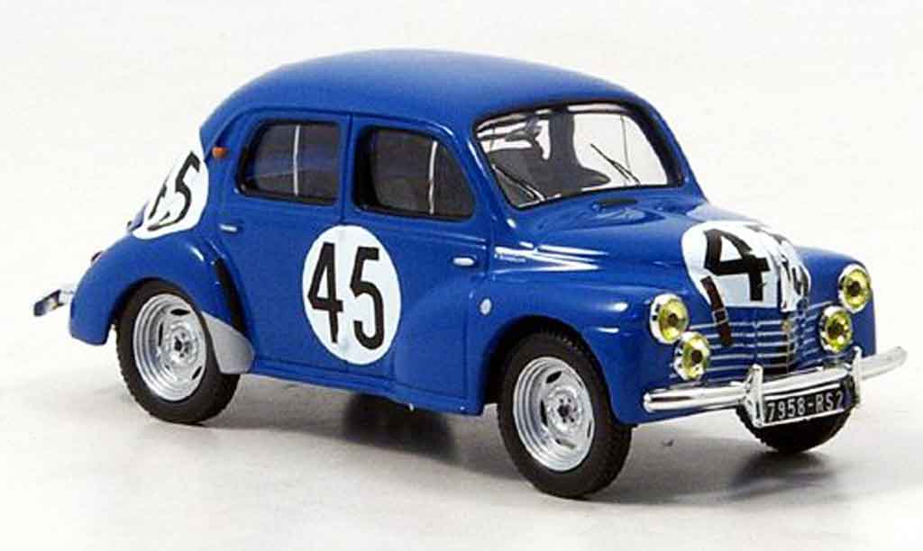Renault 4CV 1/43 IXO no.45 vernet le mans 1950 modelauto