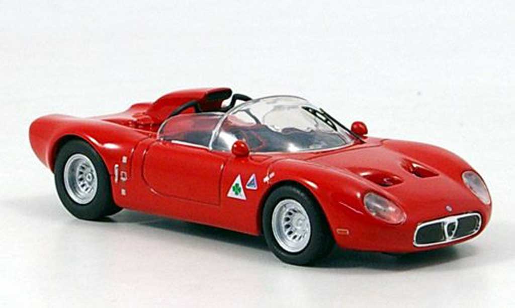 Alfa Romeo 33.2 1967 1/43 M4 1967 Prova Fleron rood modelauto