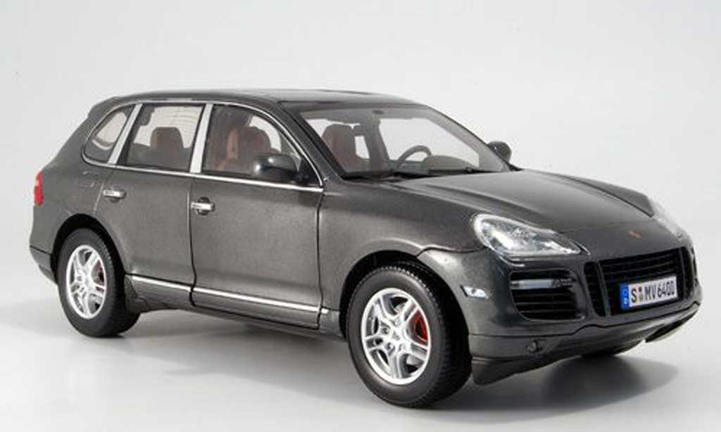 Porsche Cayenne Turbo 1/18 Norev Turbo grijs 2007 modelauto