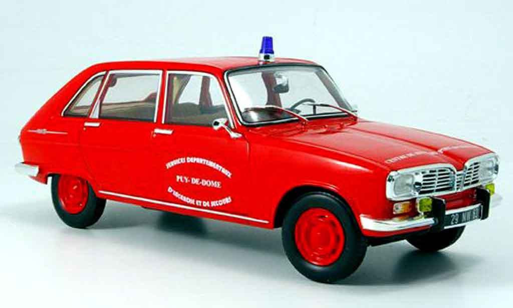 Renault 16 1/18 Norev brandweer pont du chateau 1968 modelauto
