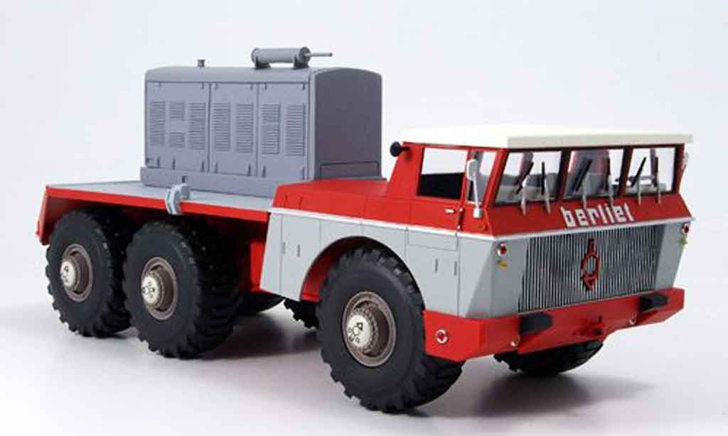 Berliet T100 1/43 Norev No.4 rood grijs 1959 modelauto