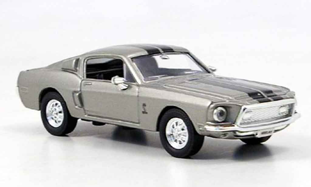 Shelby GT 500 1/43 Yat Ming KR grijs zwart modelauto