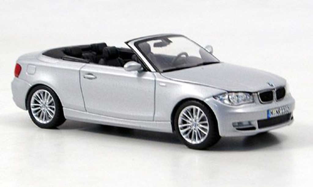 Bmw 125 E88 1/43 Minichamps E88 d Cabrio grijs modelauto