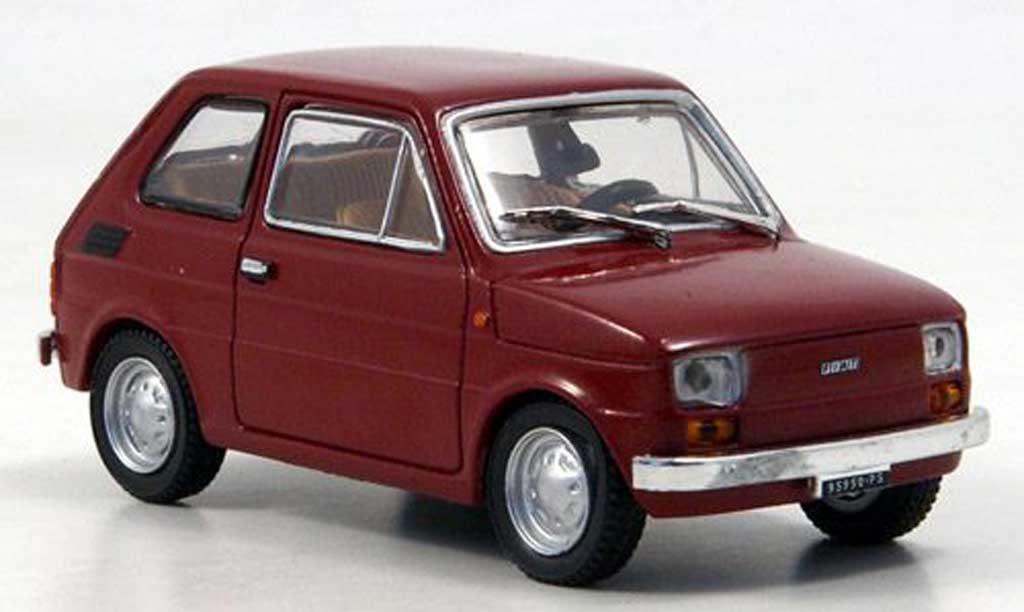 Fiat 126 1/43 Starline dk. rood 1972 modelauto