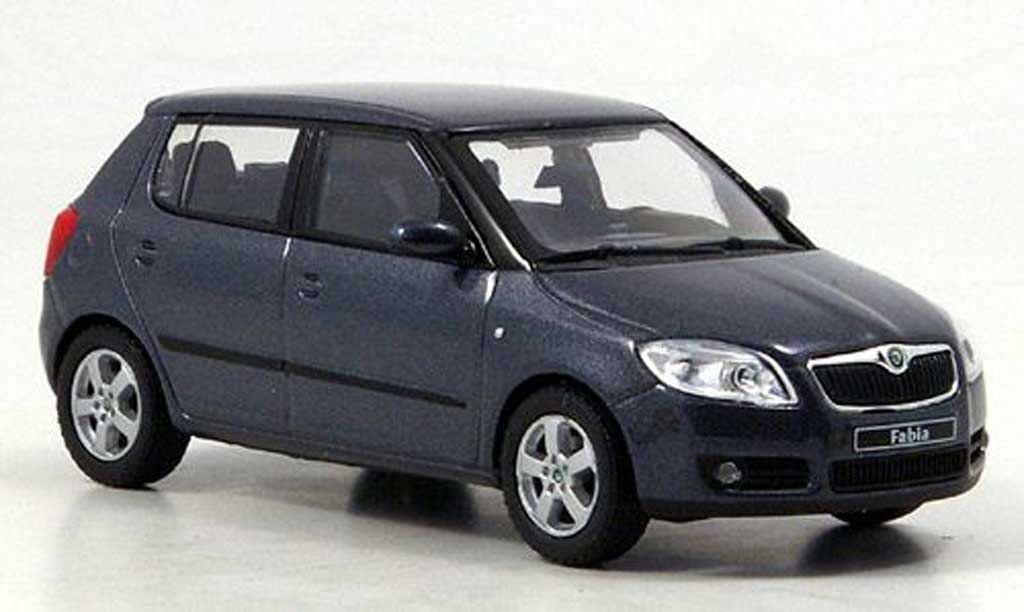 Skoda Fabia II 1/43 Abrex II anthrazit 2007 modelauto
