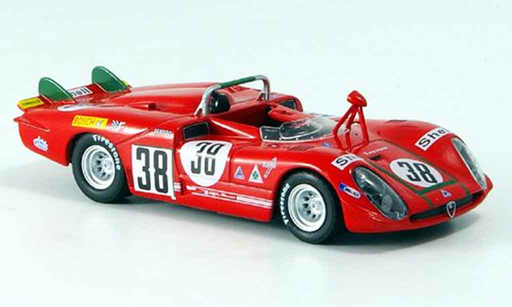 Alfa Romeo 33 1/43 M4 no.38 facetti zeccoli 24h le mans 1970 modelauto