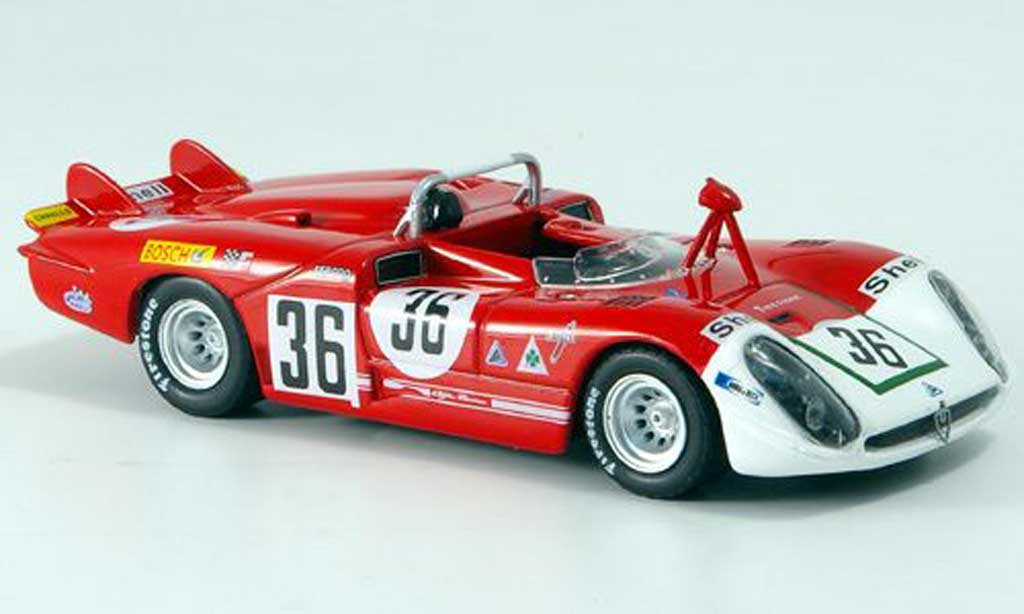 Alfa Romeo 33.3 1970 1/43 M4 1970 No.36 Courage/De Adamich 24h Le Mans modelauto
