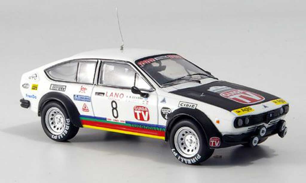 Alfa Romeo GT 2.0 1/43 M4 V 2.0 Alfetta 2000 turbodelta No.8 Rally Zypern 1980 modelauto