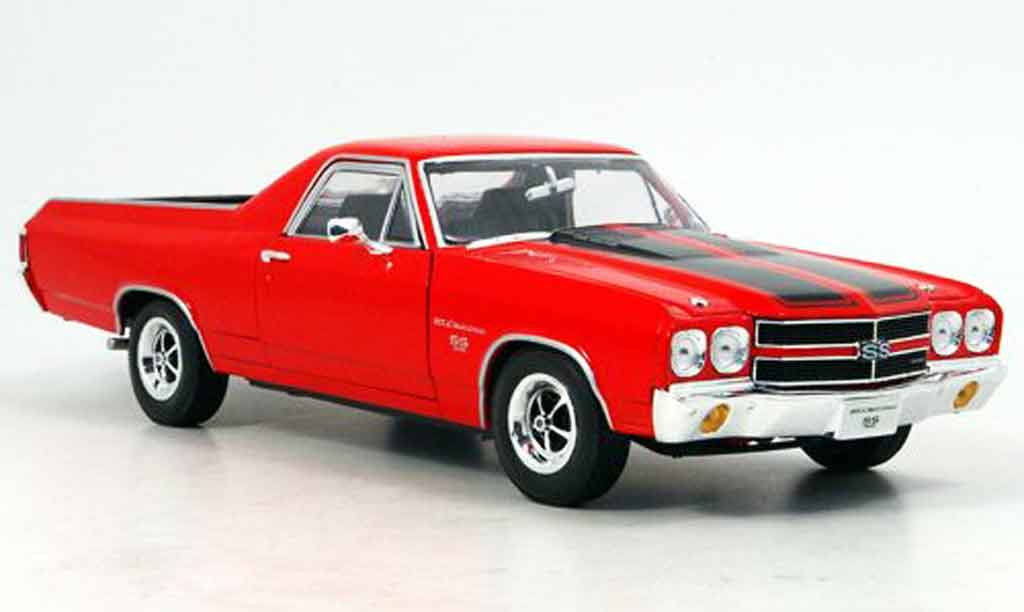 Chevrolet El Camino 1/18 Welly ss396 rood 1970 modelauto