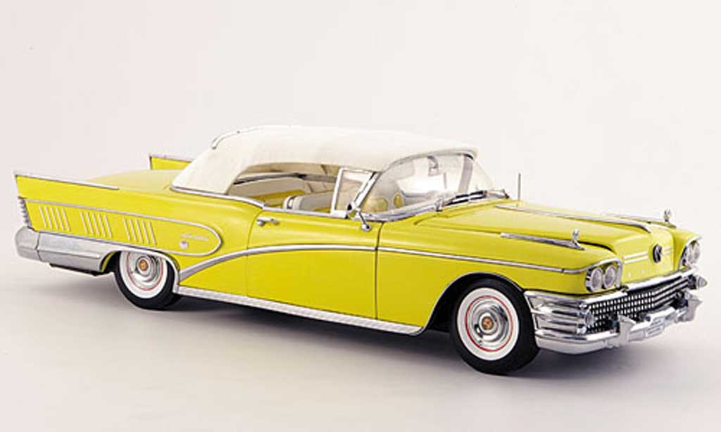 Buick Limited 1/18 Sun Star geel 1958 modelauto