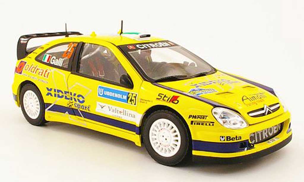 Citroen Xsara WRC 2007 1/18 Sun Star WRC 2007 no.25 xideko rallye suisse modelauto