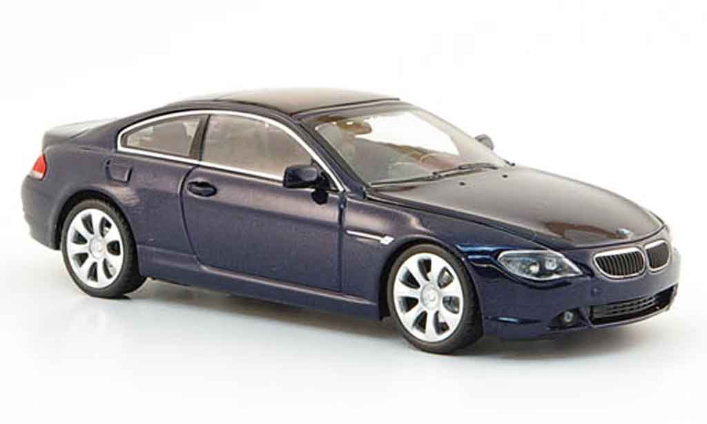 Bmw 650 E64 1/43 Minichamps E64 Coupe blauw 2006 modelauto