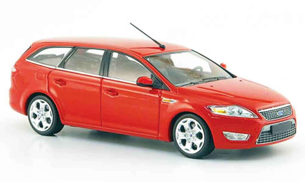 Ford Mondeo 1/43 Minichamps Turnier rood 2007 modelauto