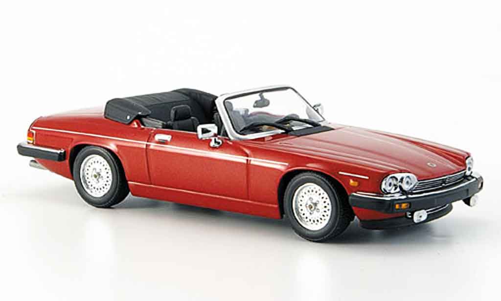 Jaguar XJS 1980 1/43 Minichamps 1980 cabriolet rood geoffnetes verdeck modelauto