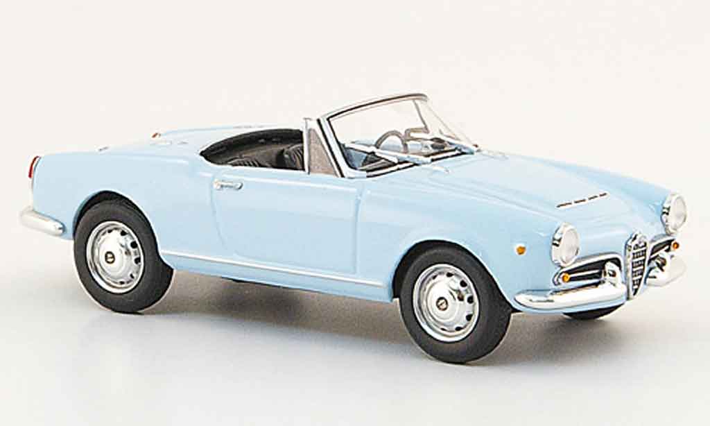 Alfa Romeo Giulietta Spider 1/43 Minichamps Spider blauw 1962 modelauto