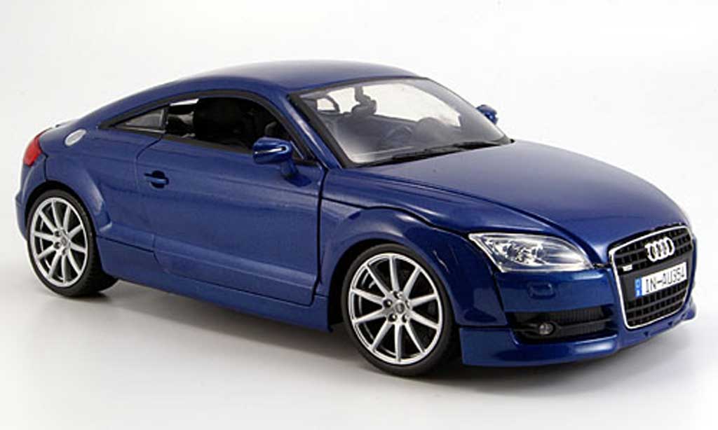 Audi TT coupe 1/18 Motormax coupe blauw 2007 modelauto