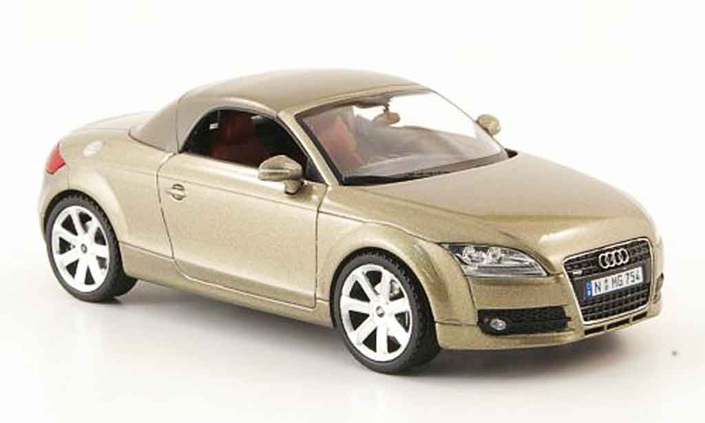 Audi TT Roadster 1/43 Schuco Roadster beige avec capote Verdeck modelauto