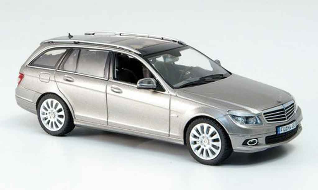 Mercedes Classe C 1/43 Schuco T Modell Elegance grijs metallic modelauto