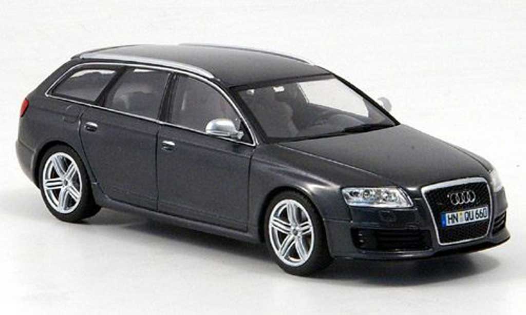 Audi RS6 1/43 Minichamps Avant grijs 2008 modelauto
