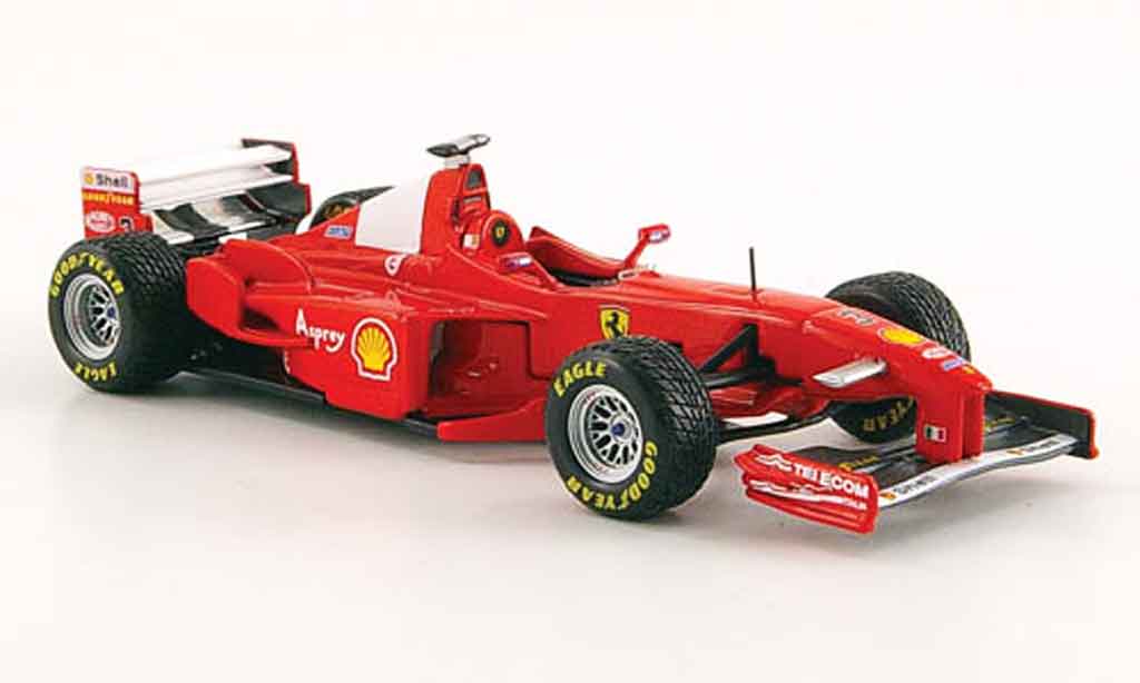 Ferrari F1 1/43 Hot Wheels Elite f300 no.3 m.schumacher gp grijsstone 1998 modelauto