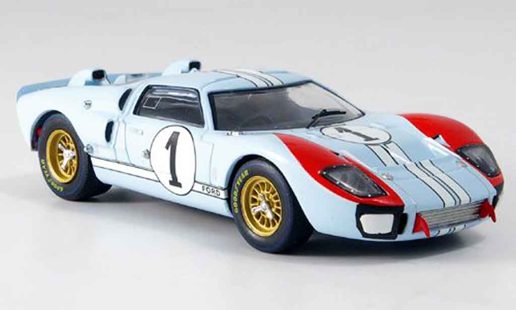 Ford GT40 1/43 IXO GT 40 MKII No.1 Miles Hulme Zweiter Le Mans 1966 modelauto