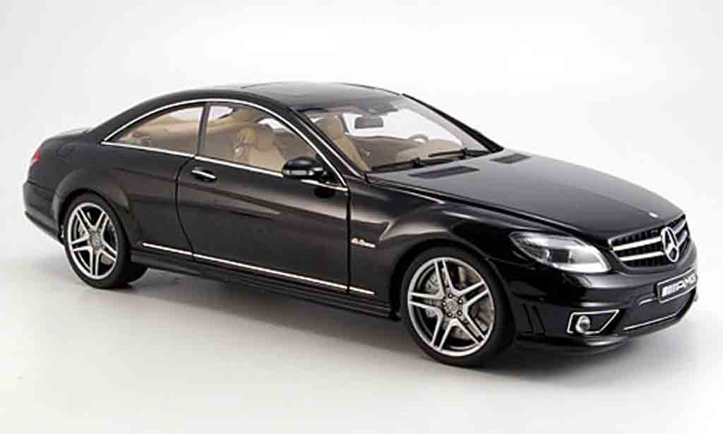 Mercedes Classe CL 1/18 Autoart 63 amg (c 216) zwart avec ledersitzen modelauto