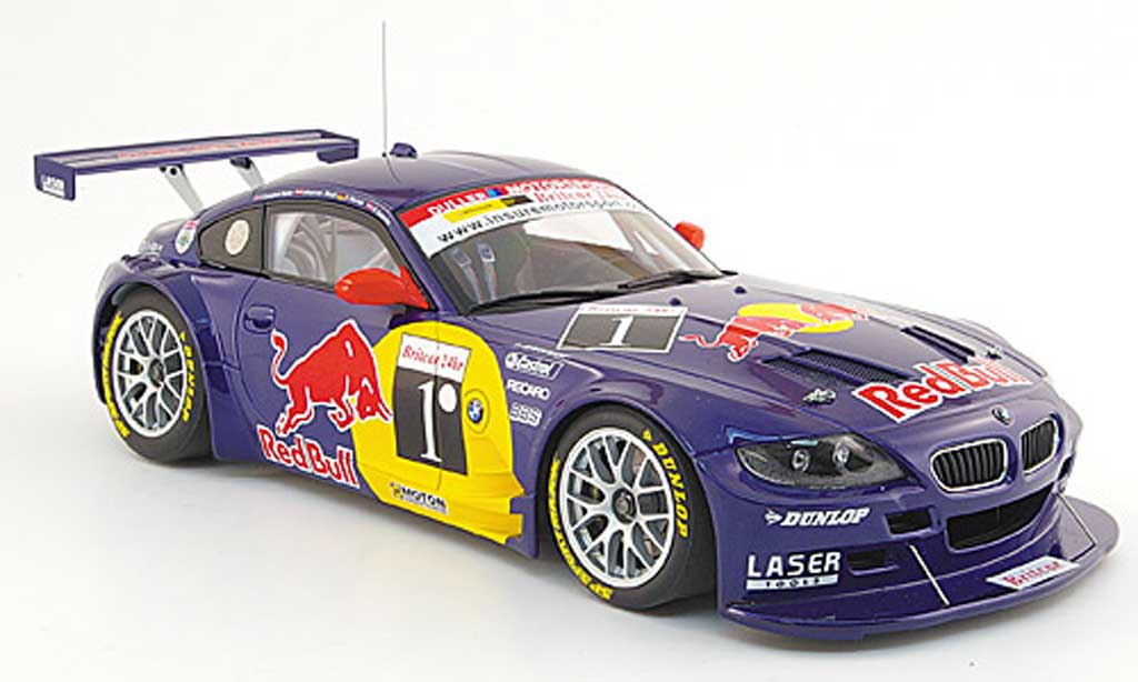 Bmw Z4 E85 1/18 Autoart E85 coupe no.1 red bull sieger grijsstone 2007 modelauto