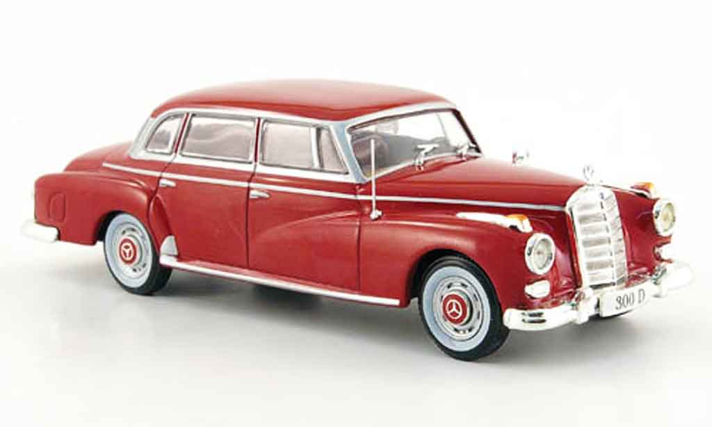 Mercedes 300 D 1/43 WhiteBox D Sedan rood 1957 modelauto