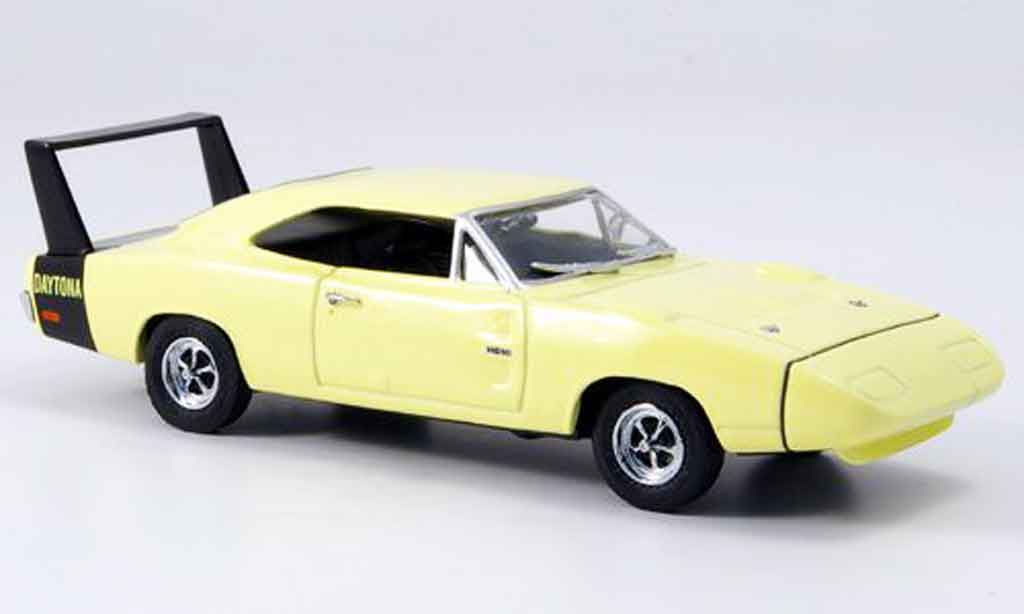 Dodge Charger 1969 1/43 Eagle 1969 Daytona geel Strassenversion modelauto