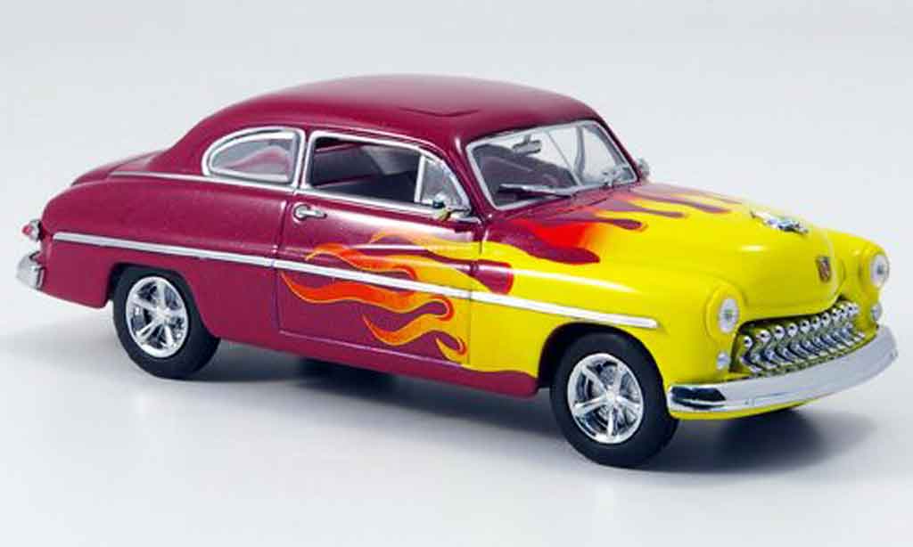 Mercury Club Coupe 1/43 Eagle Hot Rod lila avec geel 1949 modelauto