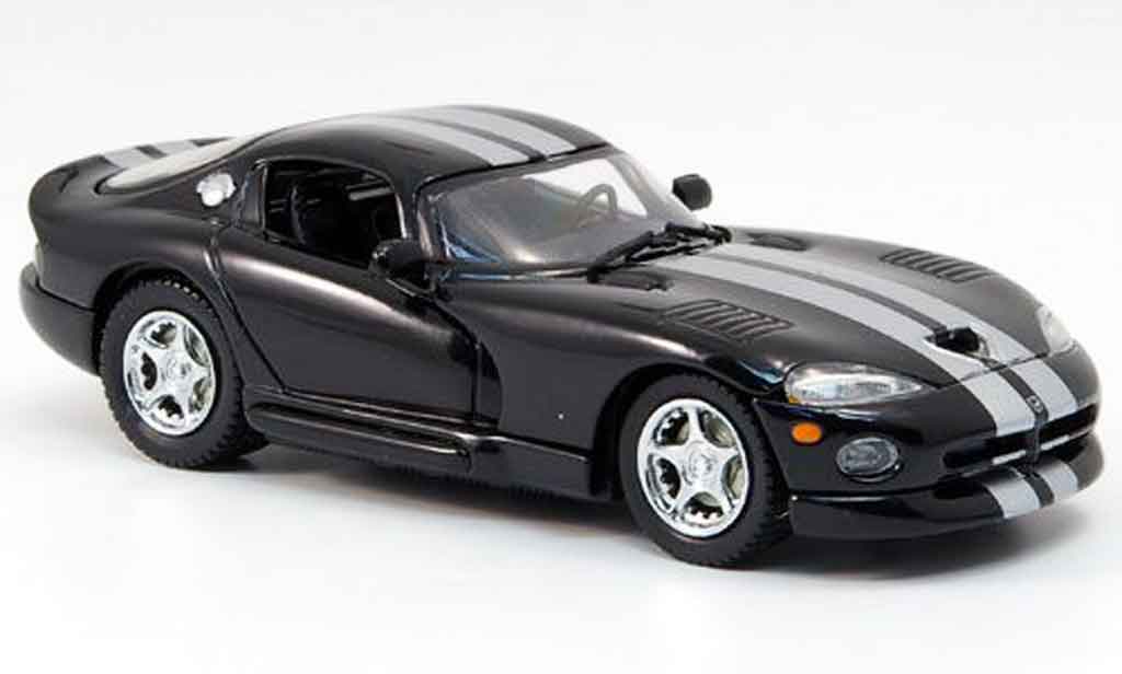 Dodge Viper GTS 1/43 Eagle GTS Coupe zwart avec grijs metallicnen Streifen 1999 modelauto