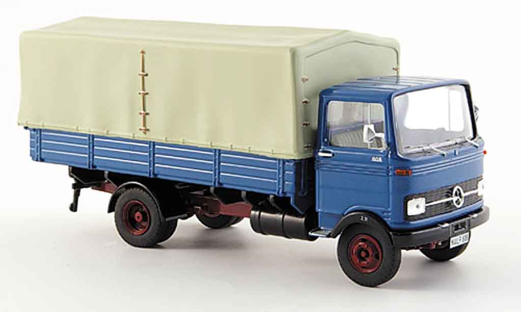 Mercedes LP 608 1/43 Premium Cls Pritsche blauw modelauto