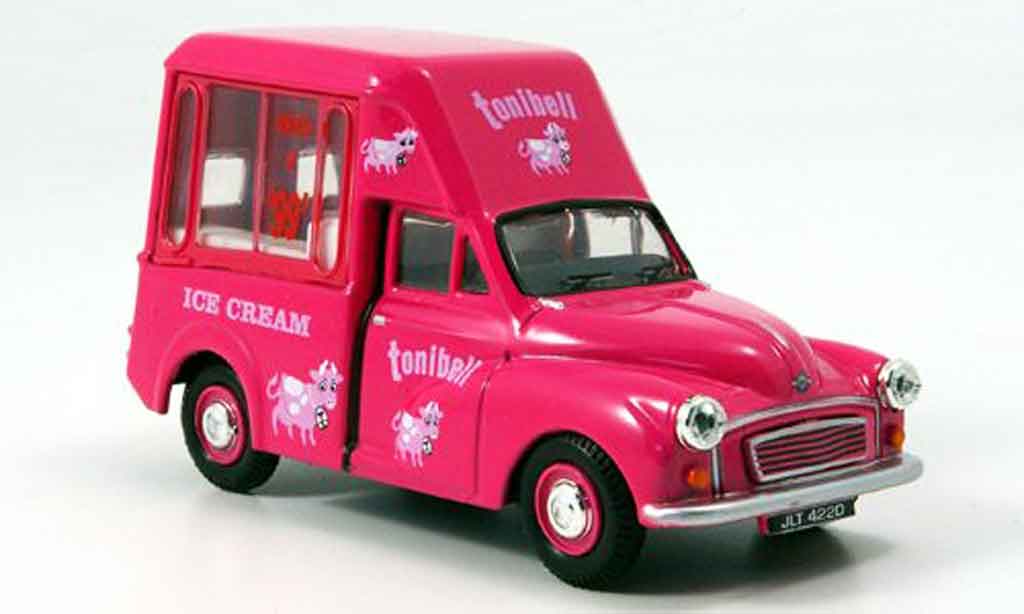 Morris Minor 1/43 Oxford Van pink Tonibell Hochdach Eiswagen modelauto
