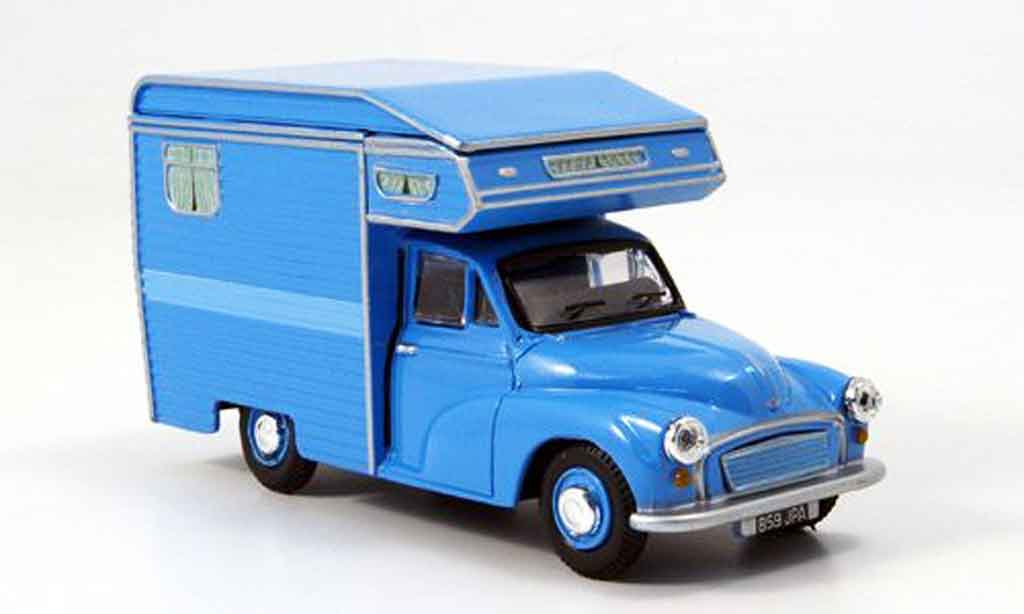 Morris Minor 1/43 Oxford Van Camper blauw Wohnmobil modelauto