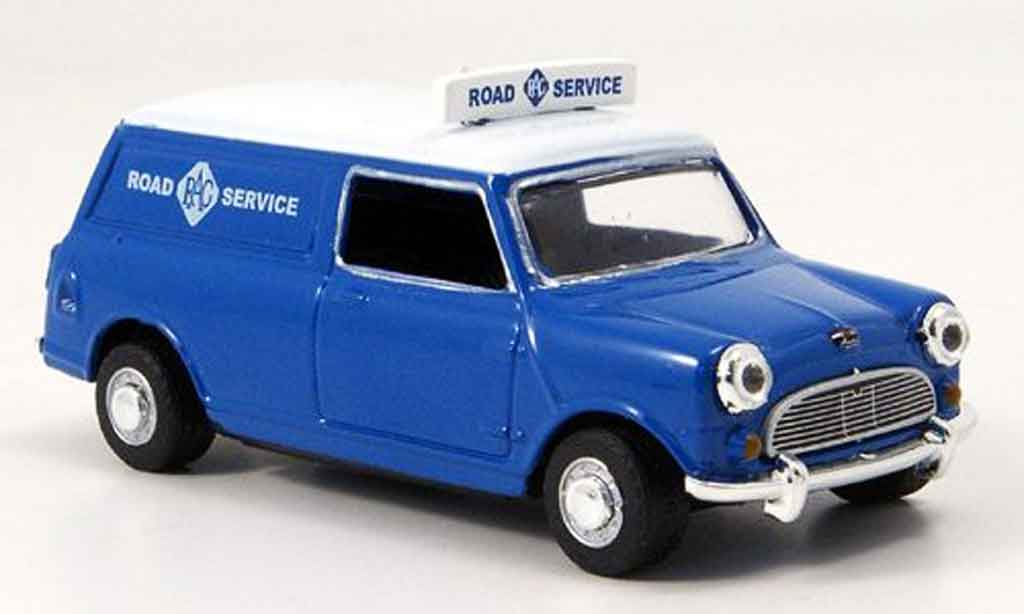 Austin Mini Van 1/43 Oxford blauw wit RAC Road Service modelauto