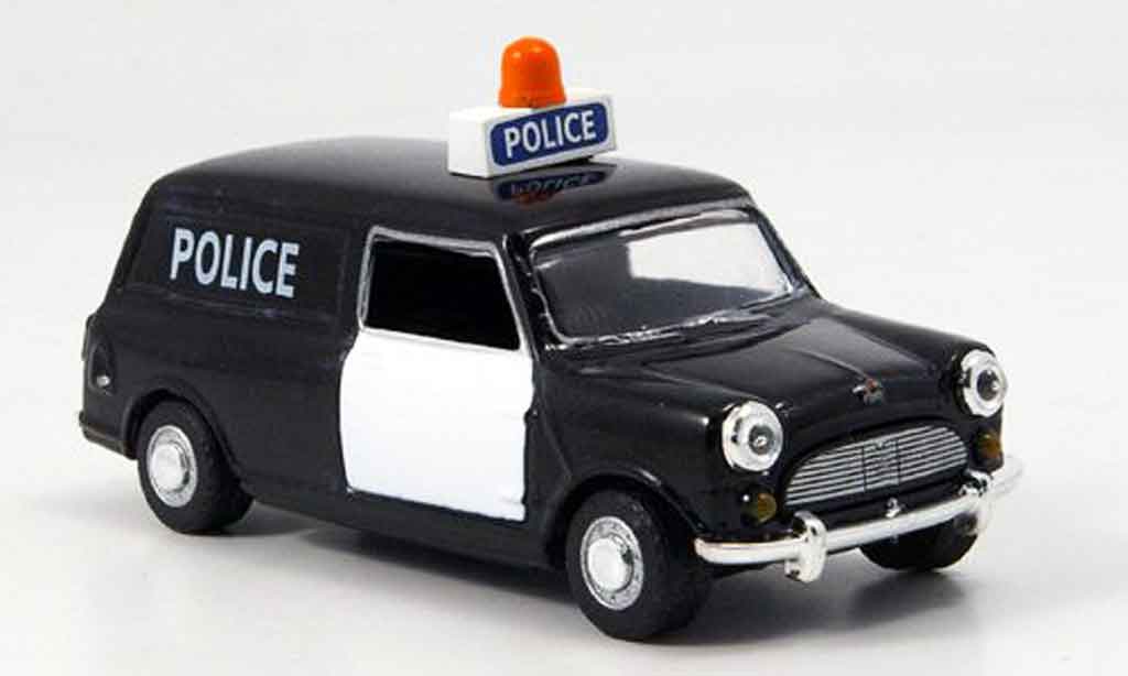 Austin Mini Van 1/43 Oxford zwart wit politie Politie West Riding modelauto