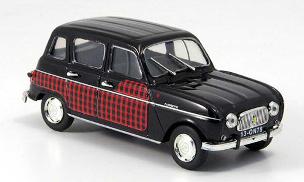 Renault 4 Parisienne 1/43 Vitesse Parisienne zwart/rood modelauto