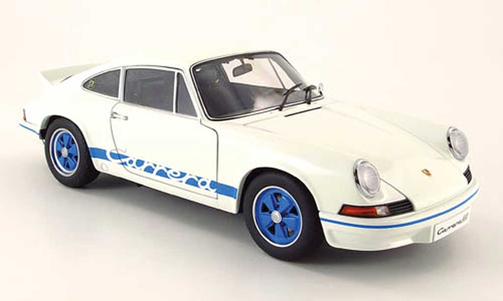 Porsche 911 RS 1/18 Autoart RS 2.7 carrera wit 1973 modelauto