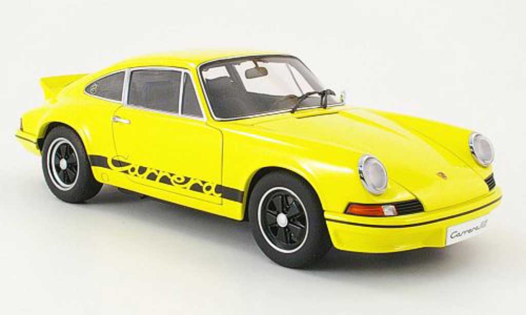 Porsche 911 RS 1/18 Autoart RS carrera 2.7 geel/zwart 1973 modelauto