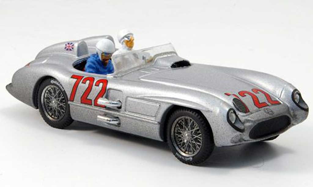 Mercedes 300 SLR 1/43 Brumm SLR No.722 Moss/Jenkinson Mille Miglia 1955 modelauto