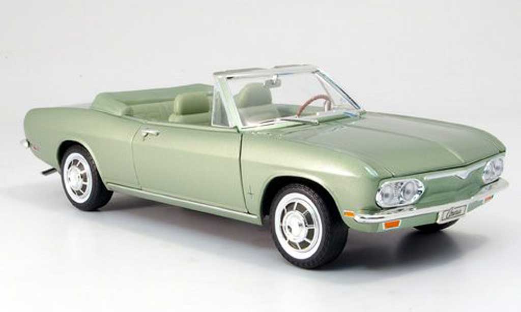 Chevrolet Corvair 1/18 Yat Ming monza cabriolet grun 1969 modelauto
