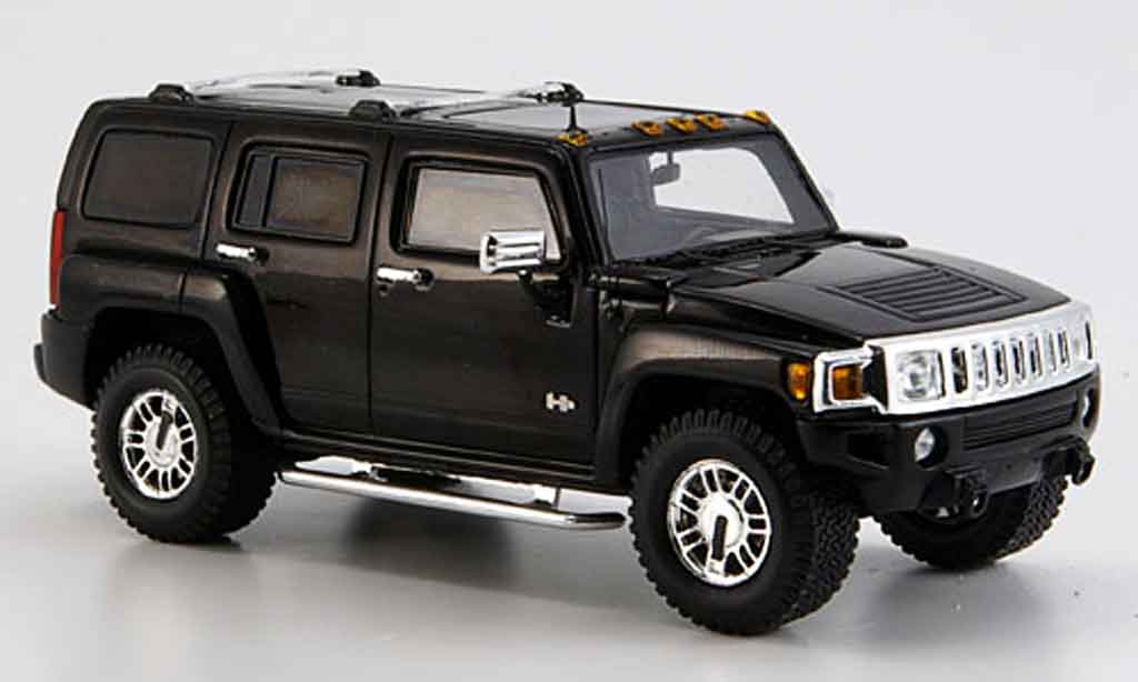 Hummer H3 1/43 Spark zwart 2006 modelauto