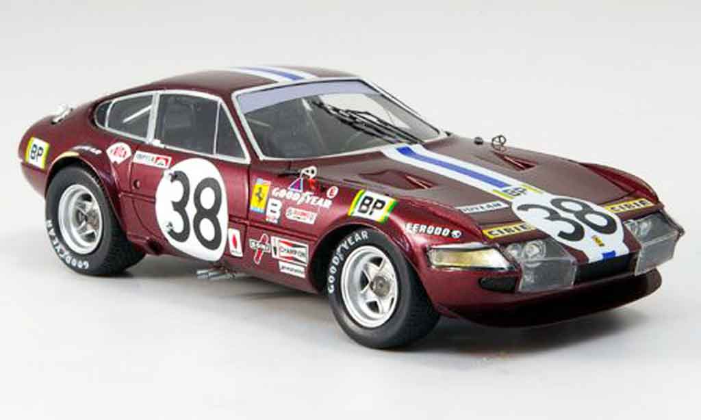 Ferrari 365 GTB/4 1/43 Red Line GTB/4 no.38 jarier buchet neunter le mans 1972 modelauto