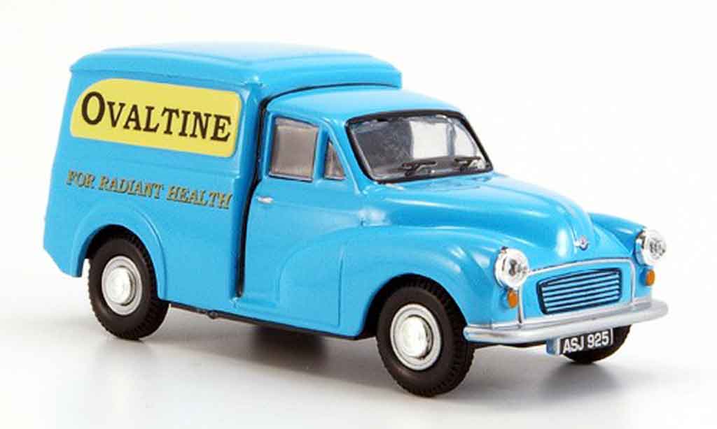 Morris Minor 1/43 Oxford Van blauw Ovaltine modelauto